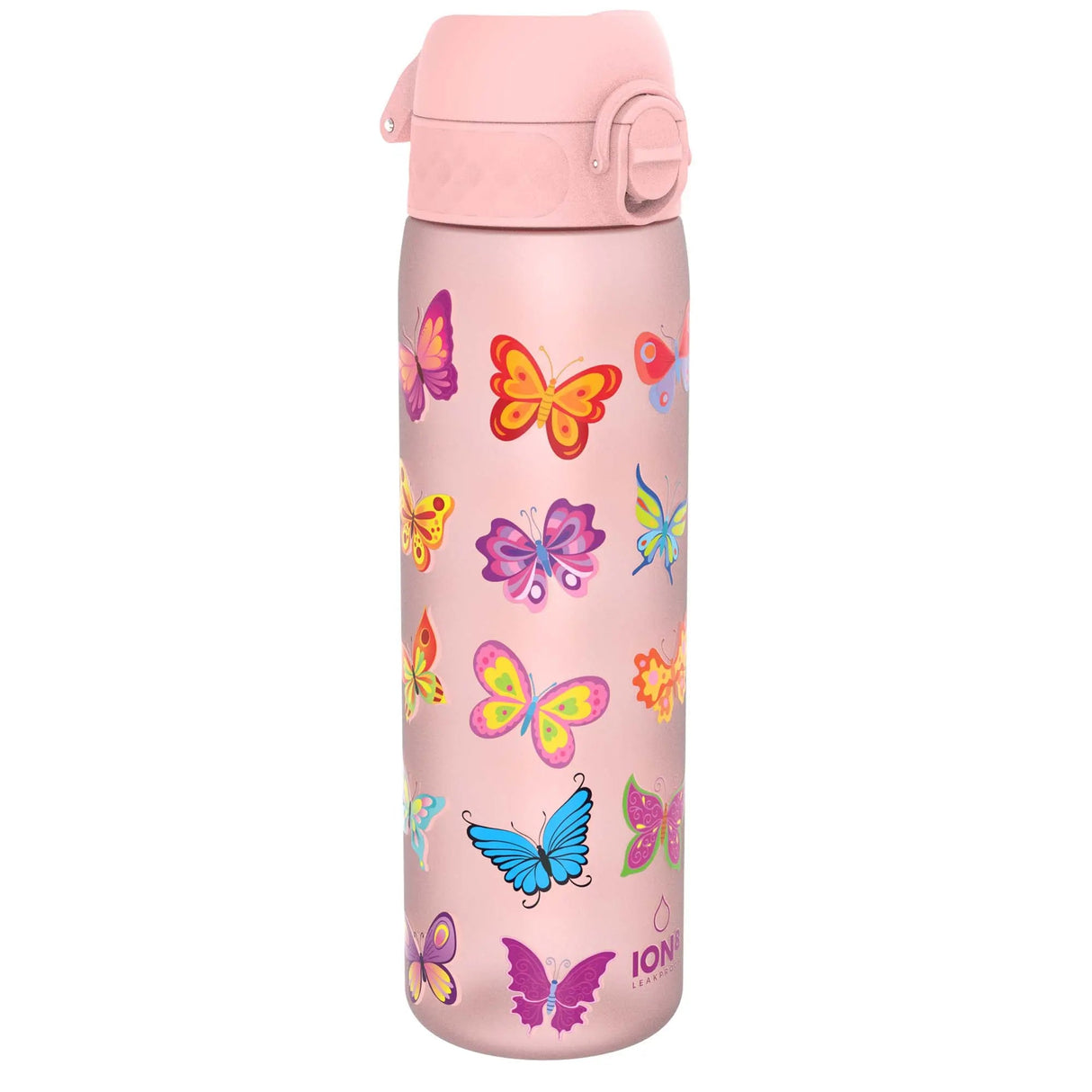 ION8 Leak Proof Slim Water Bottle, Recyclon, Butterfly, 500ml (18oz)