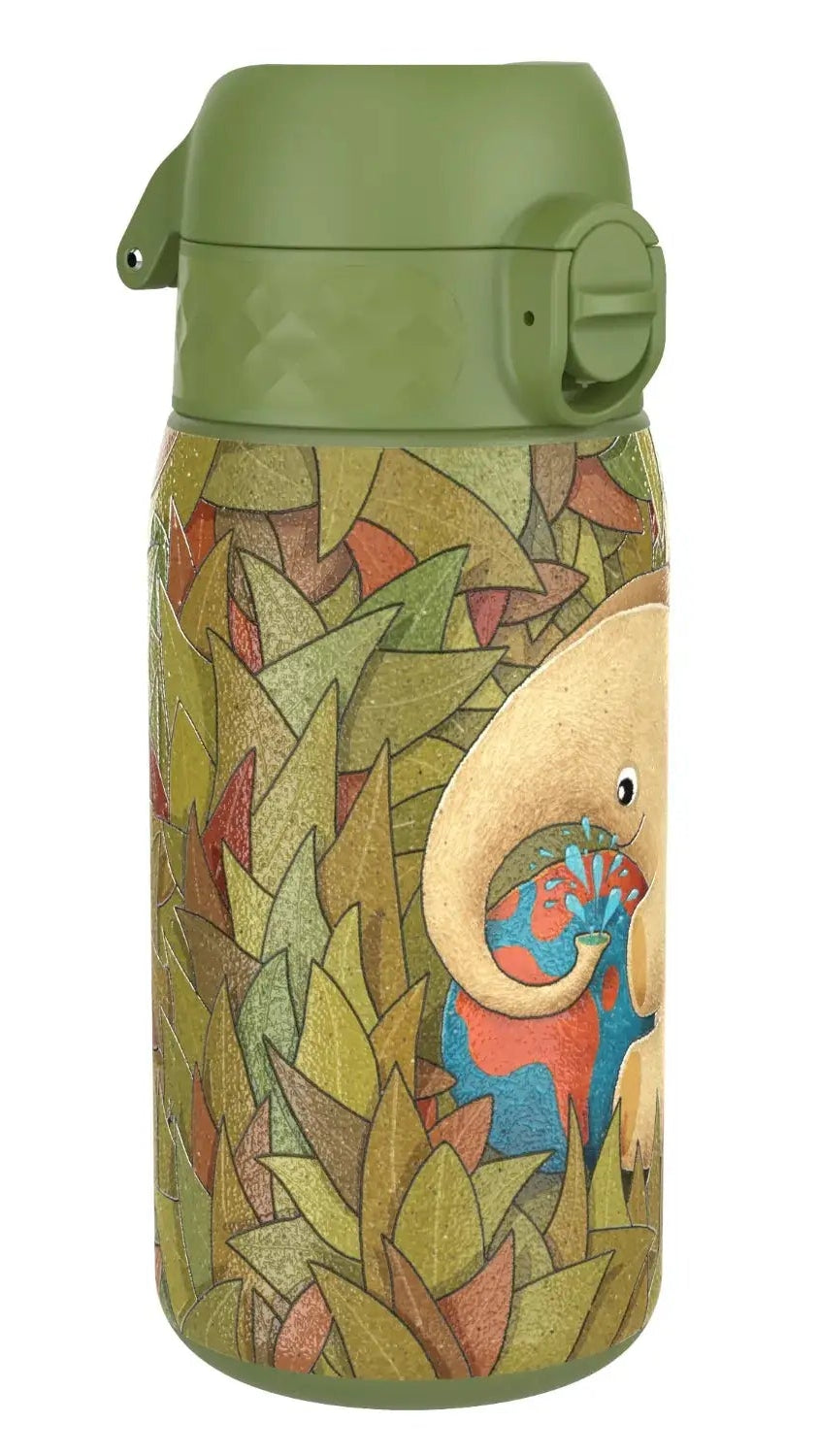 ION8 Leak Proof Water Bottle, Stainless Steel, Elephant, 400ml (13oz)