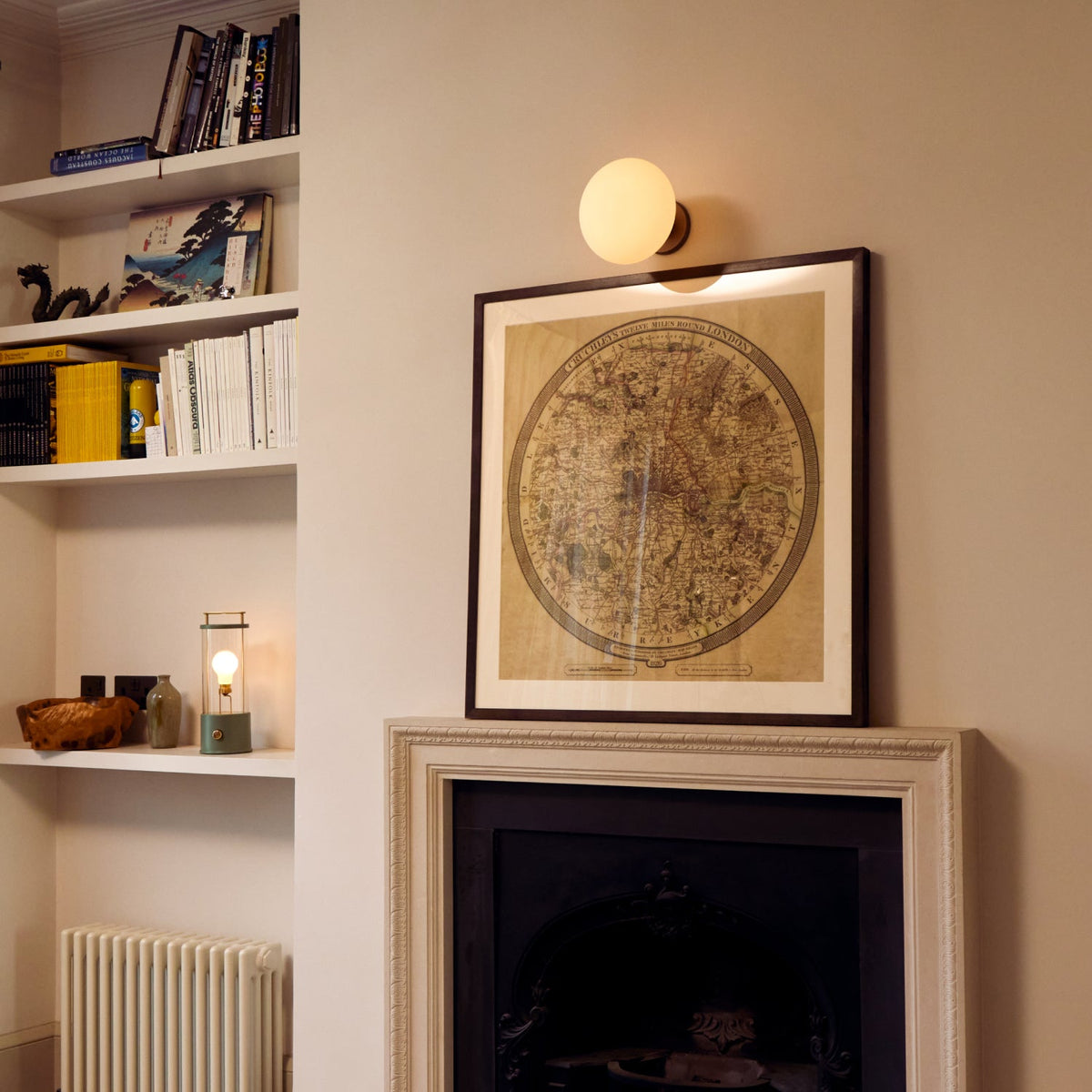Tala Lochan Wall Light in Graphite Oval