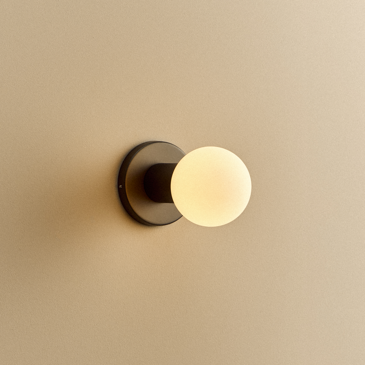 Tala Lochan Wall Light in Graphite with Sphere III