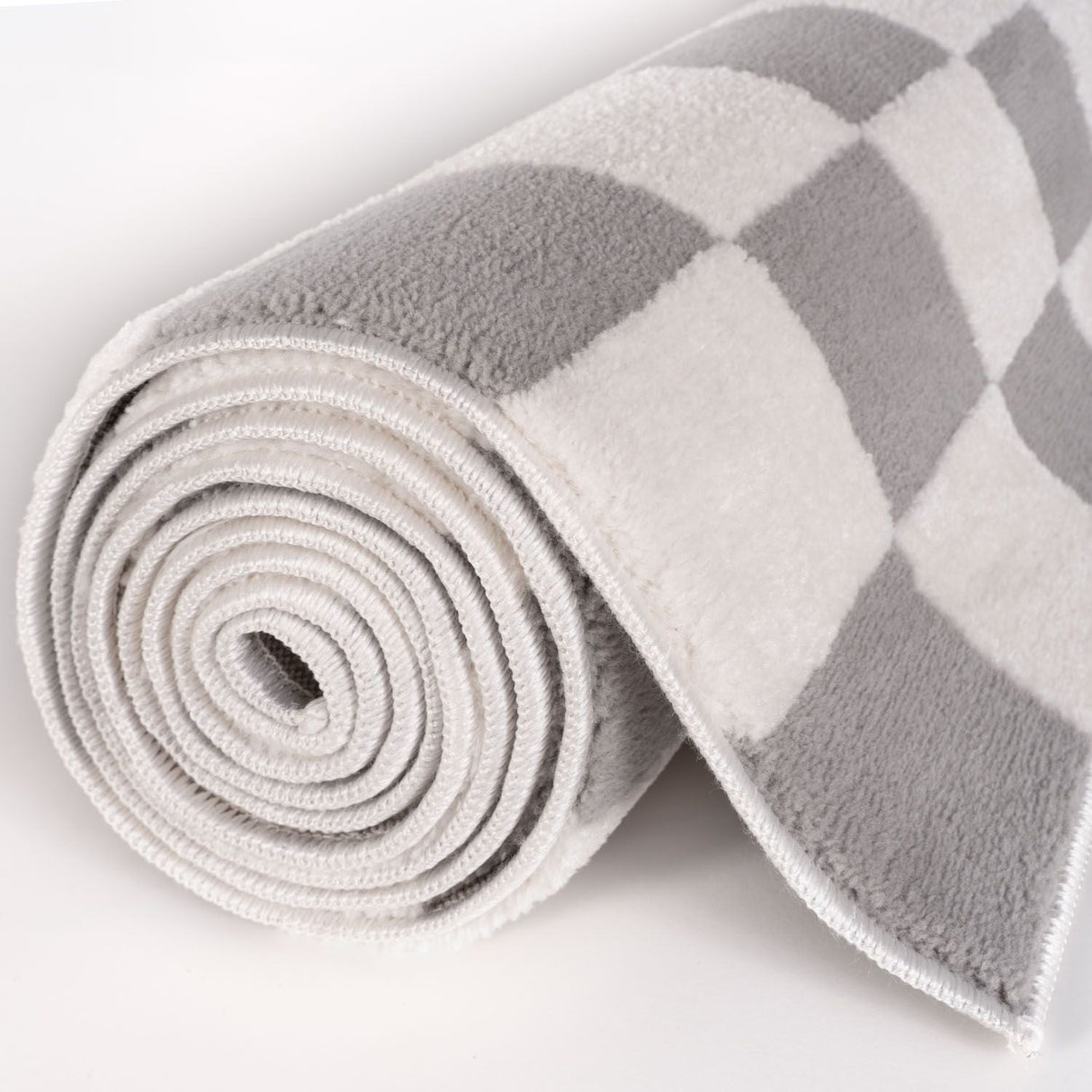 The Rugs Loft Checkerboard Grey Rug