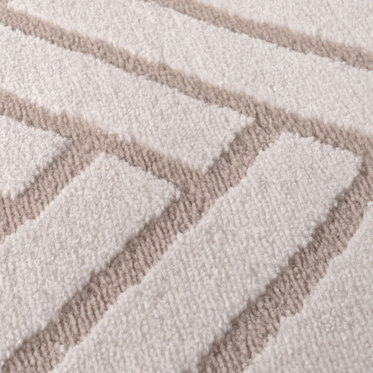 The Rugs Loft Chevron Beige Rug