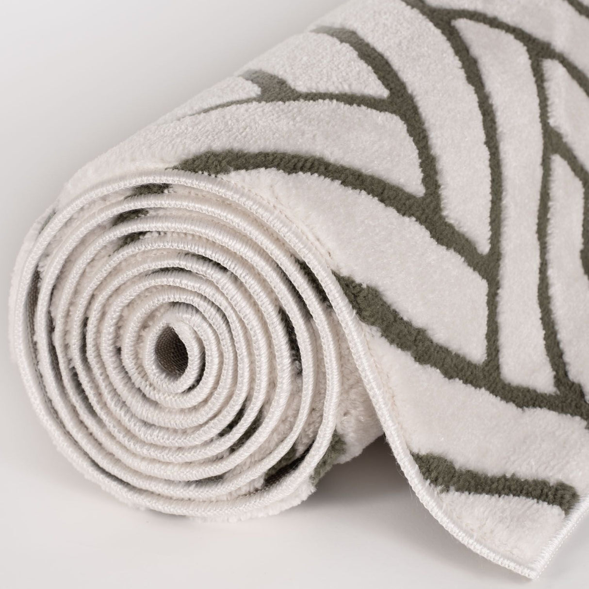 The Rugs Loft Chevron Green Rug