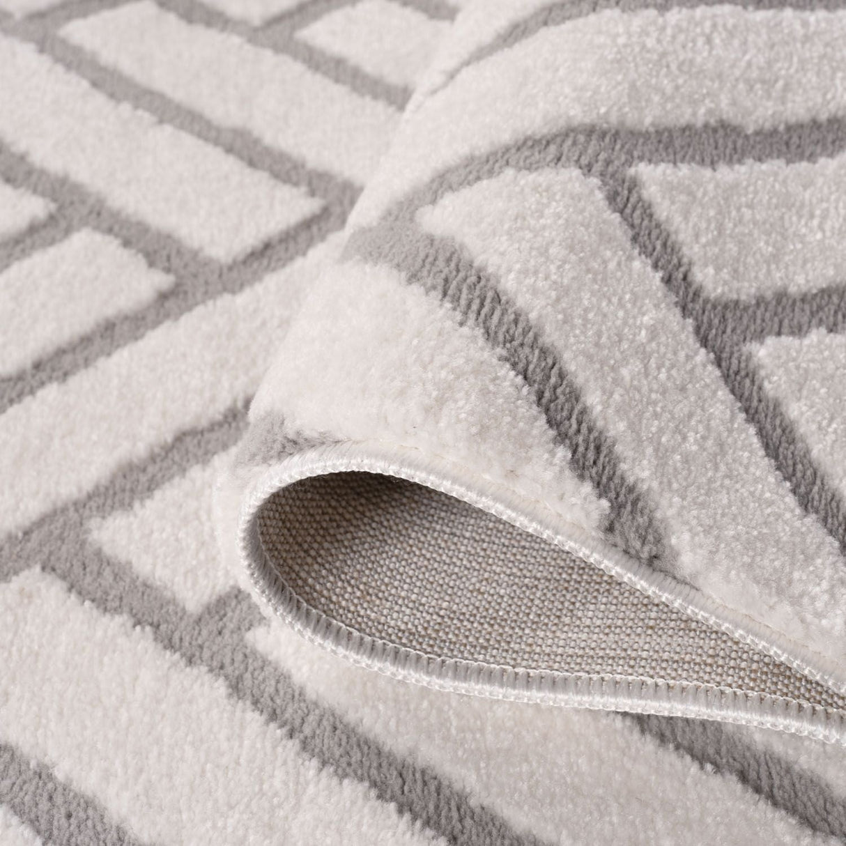 The Rugs Loft Chevron Grey Rug