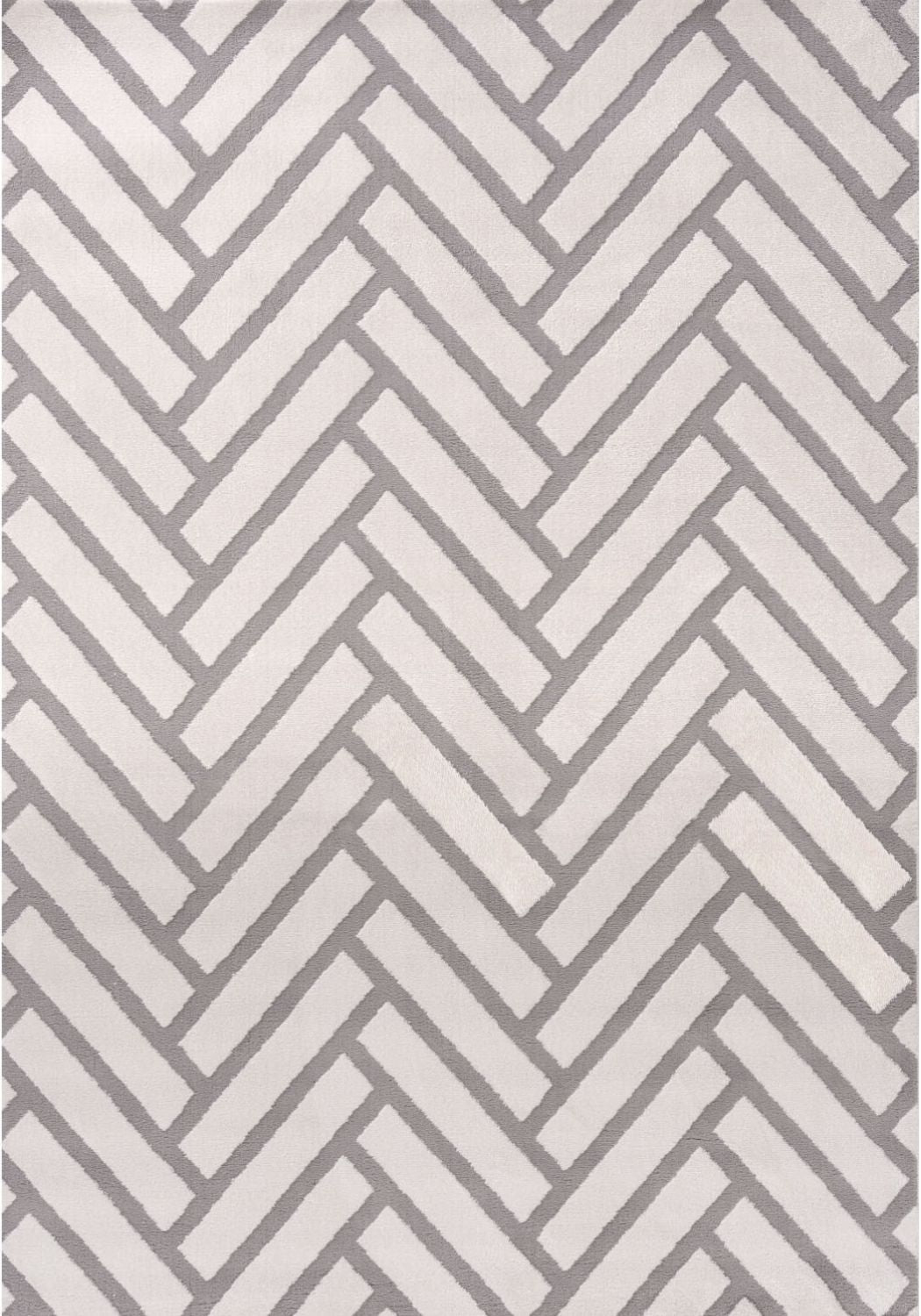 The Rugs Loft Chevron Grey Rug
