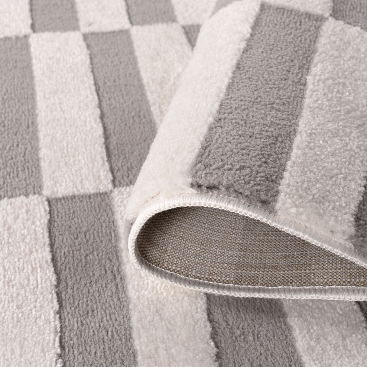 The Rugs Loft Striped Grey Rug