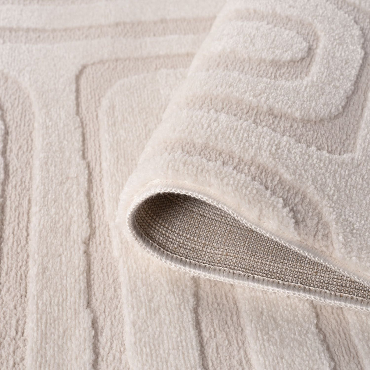 The Rugs Loft Geometric Cream Rug