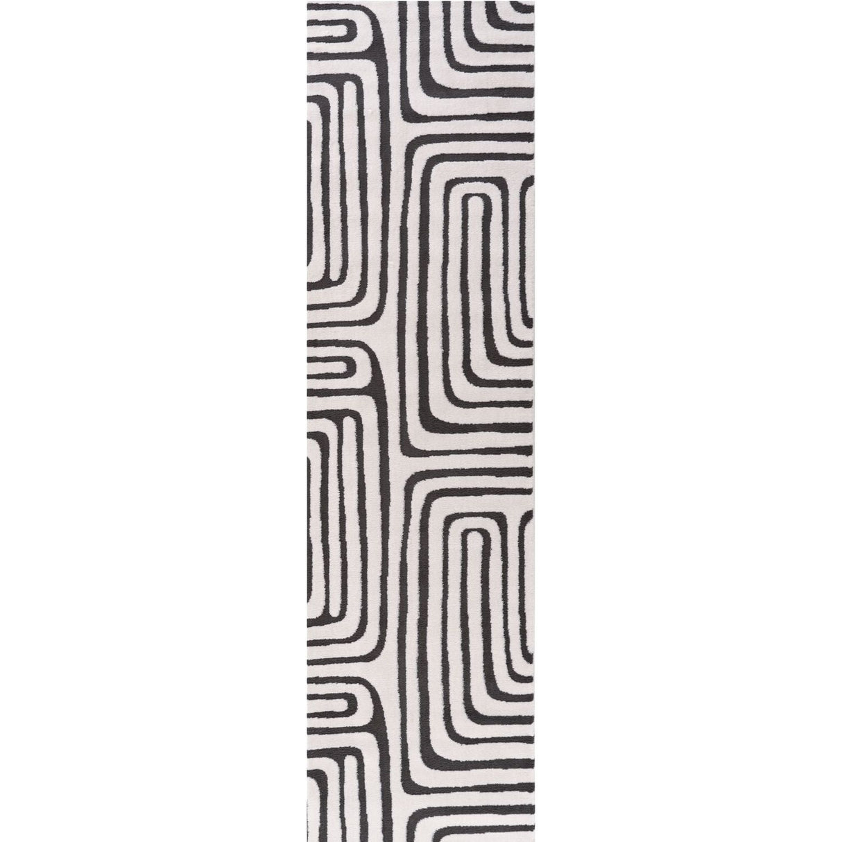 The Rugs Loft Geometric Dark Grey Rug