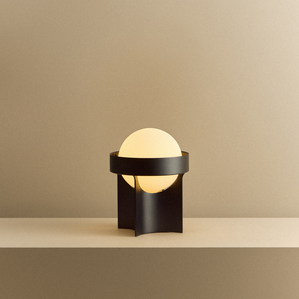 Tala Loop Table Lamp in Dark Grey with Sphere IV