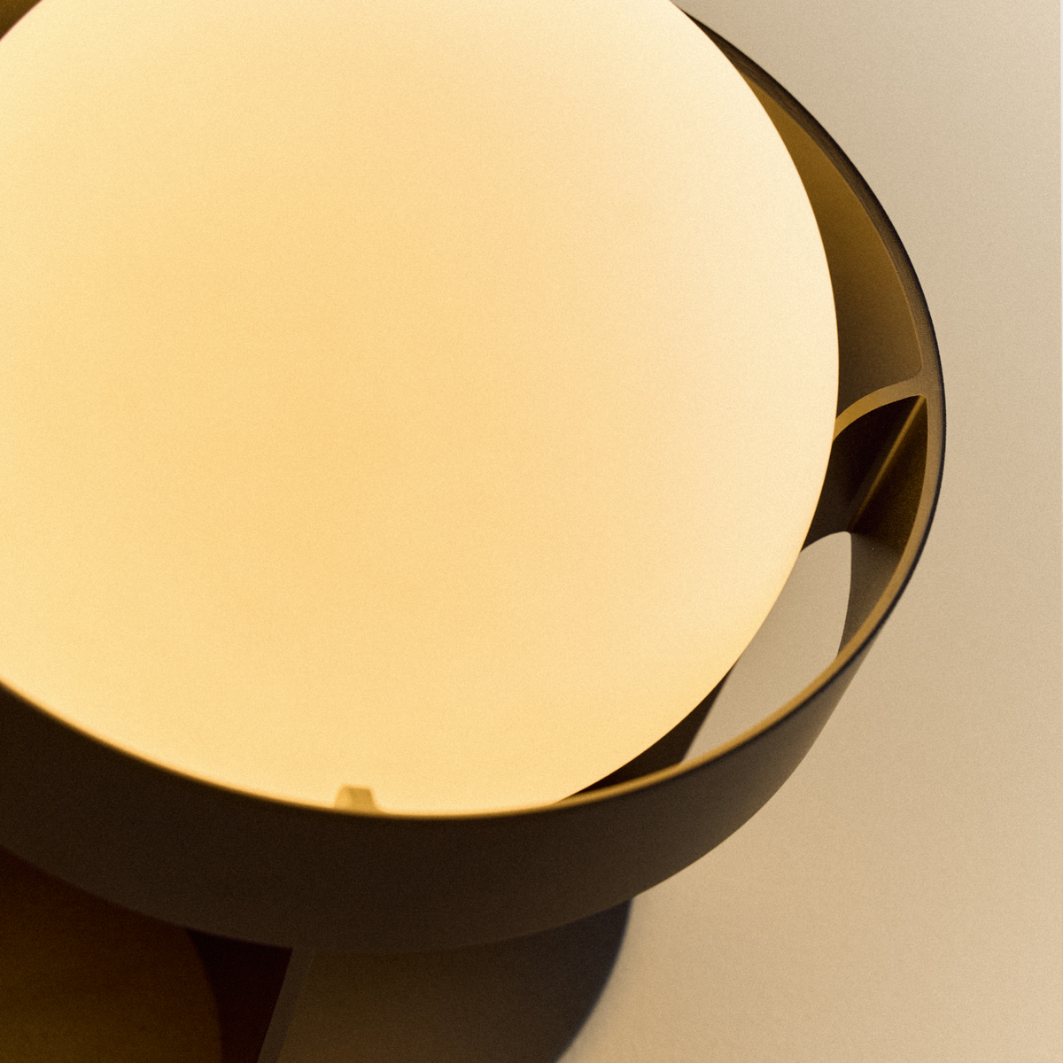Tala Loop Wall Light in Dark Grey with Sphere IV