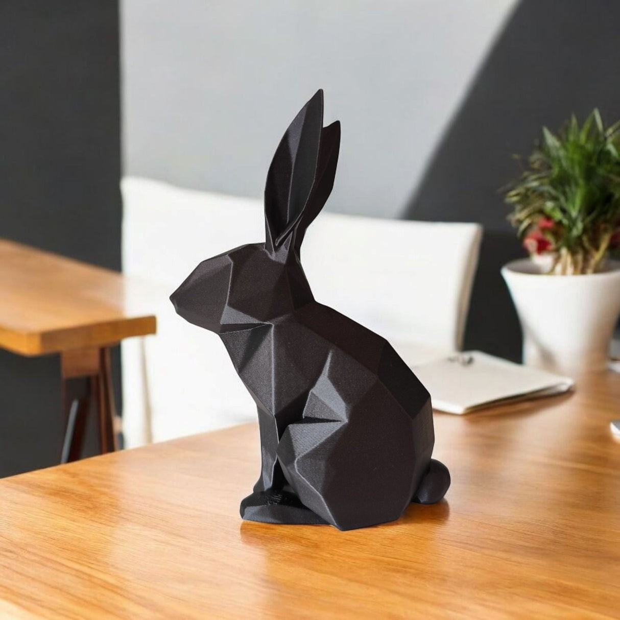 Filamora Studios Low Poly Rabbit Sculpture
