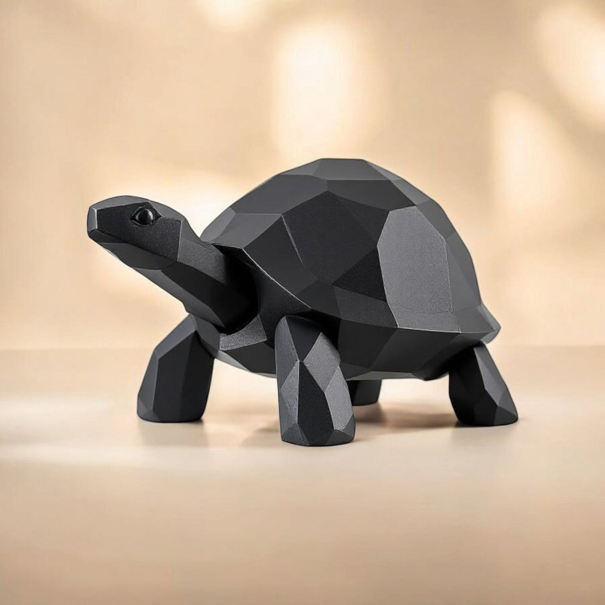 Filamora Studios Low Poly Turtle Sculpture