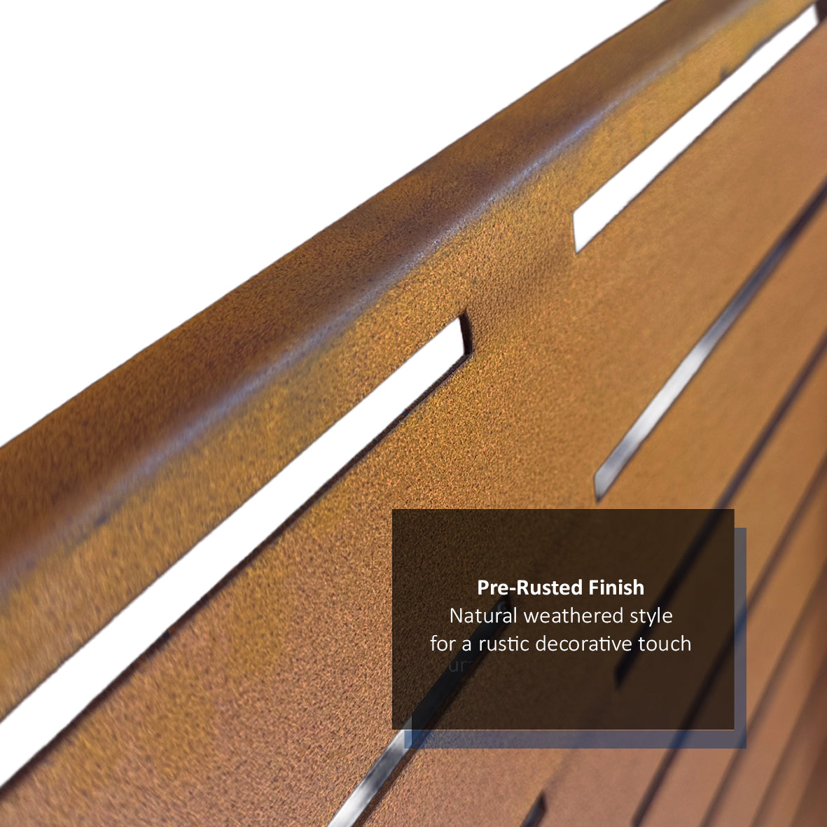 Nicoman Metal Indoor/Outdoor Privacy Screen 90cm x 180cm - Slats