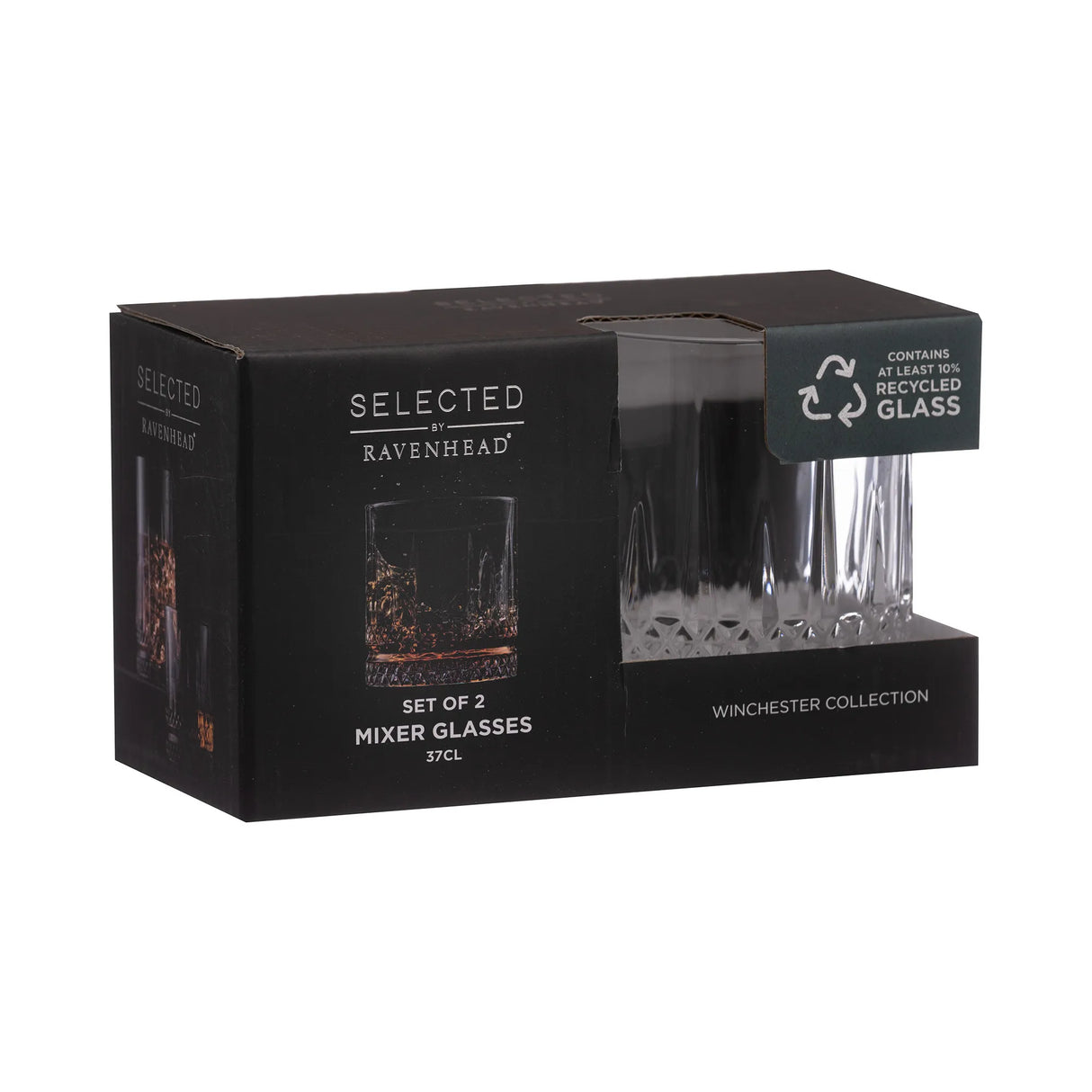 Ravenhead Winchester Mixer Glasses, Set Of 2, 37cl