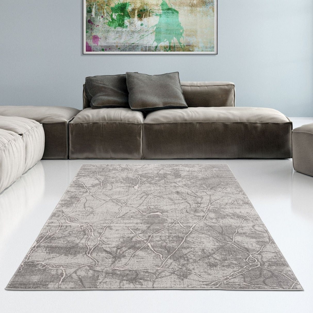 The Rugs Montana Modern Dark Grey Rug 3740DG