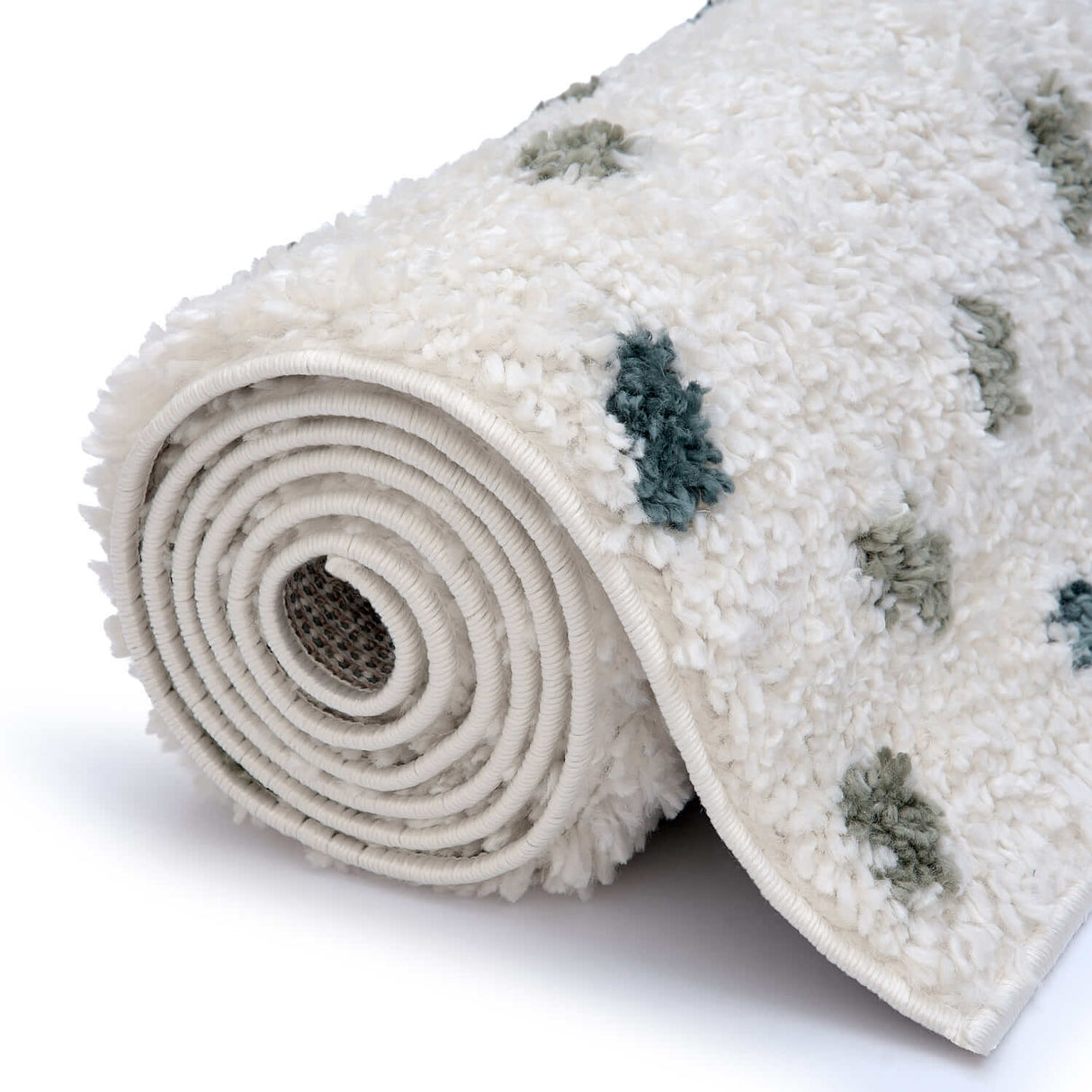 The Rugs Moodi Shaggy Green Drizzle Rug