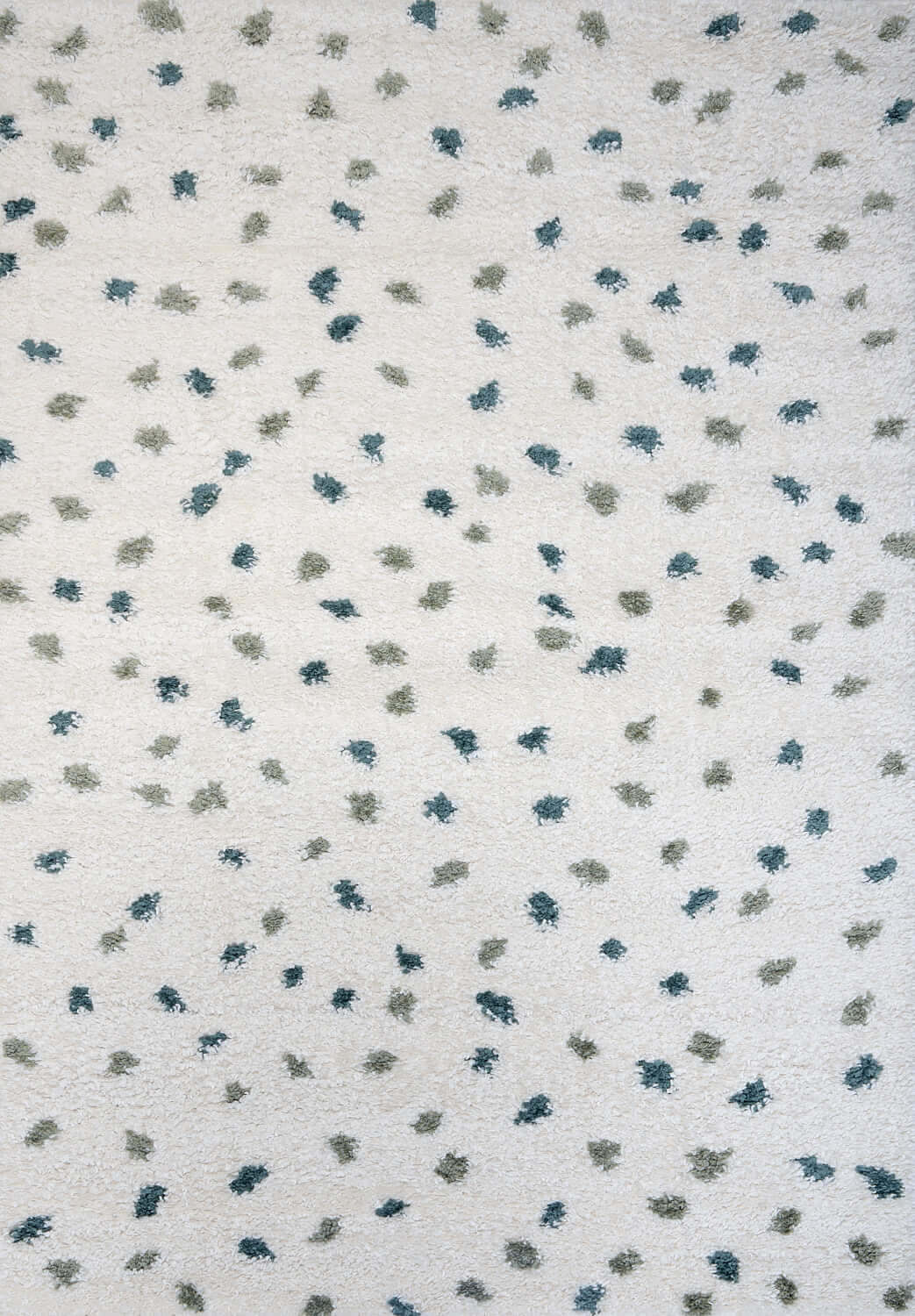 The Rugs Moodi Shaggy Green Drizzle Rug