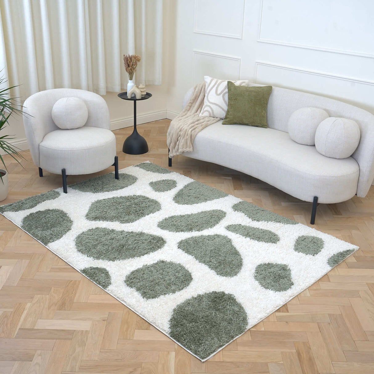The Rugs Moodi Shaggy Green Erosan Rug