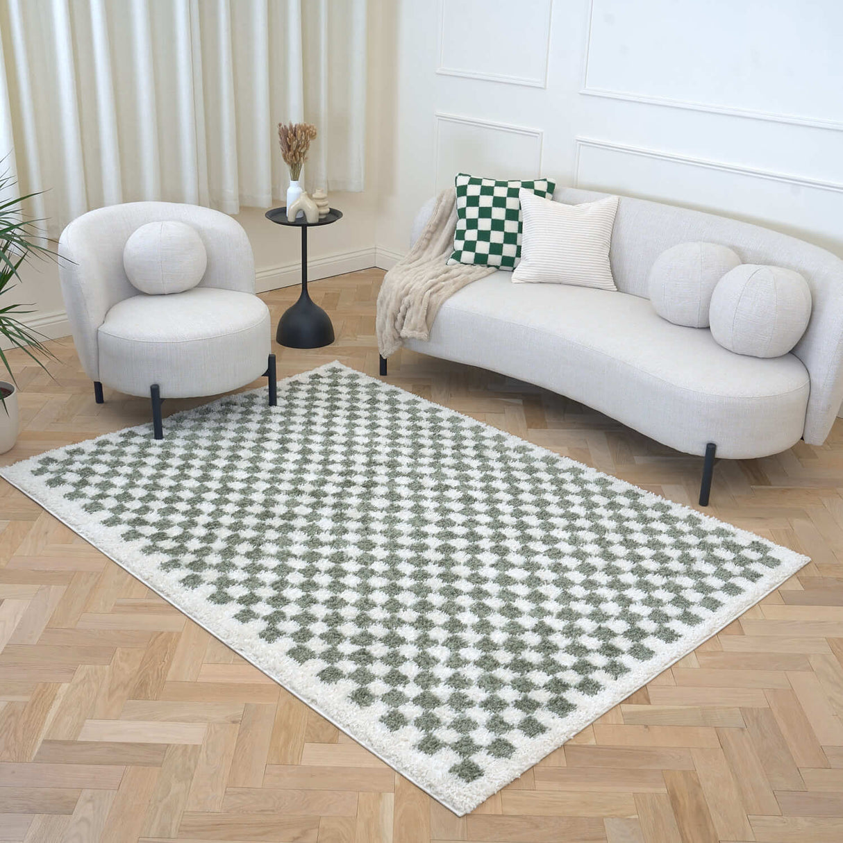 The Rugs Moodi Shaggy Green Lunel Rug