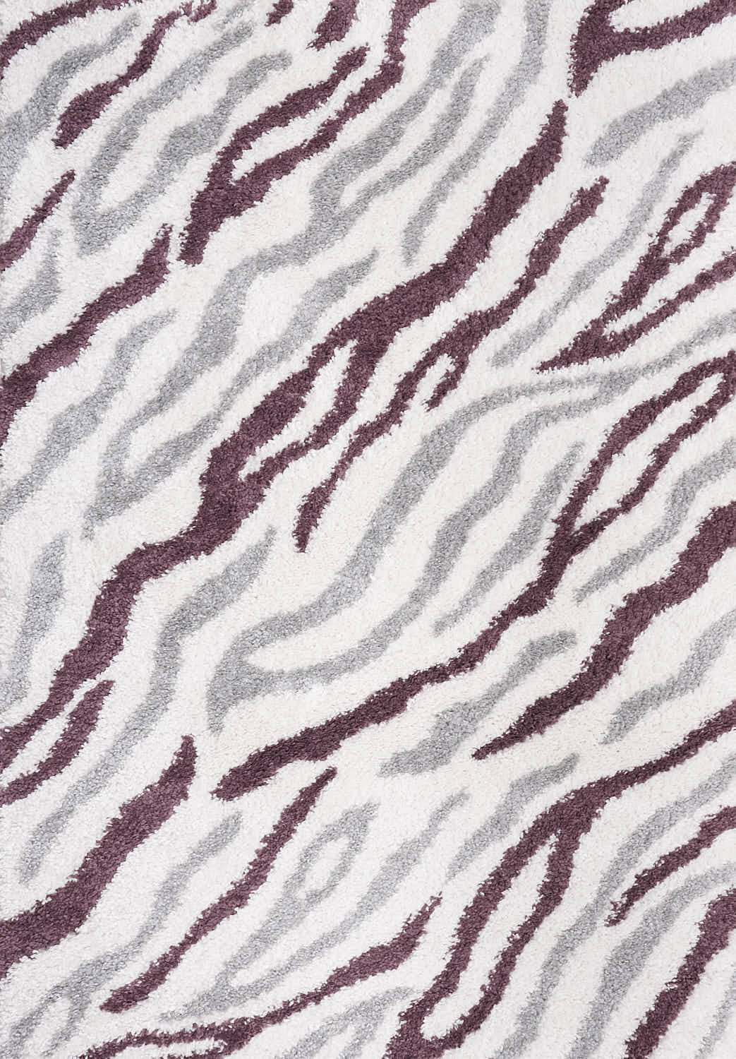 The Rugs Moodi Shaggy Grey Purple Mauvine Rug