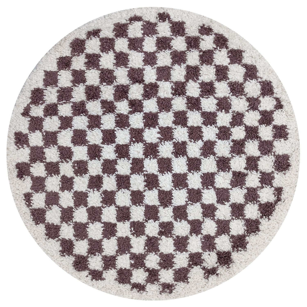 The Rugs Moodi Shaggy Purple Mosscheck Rug