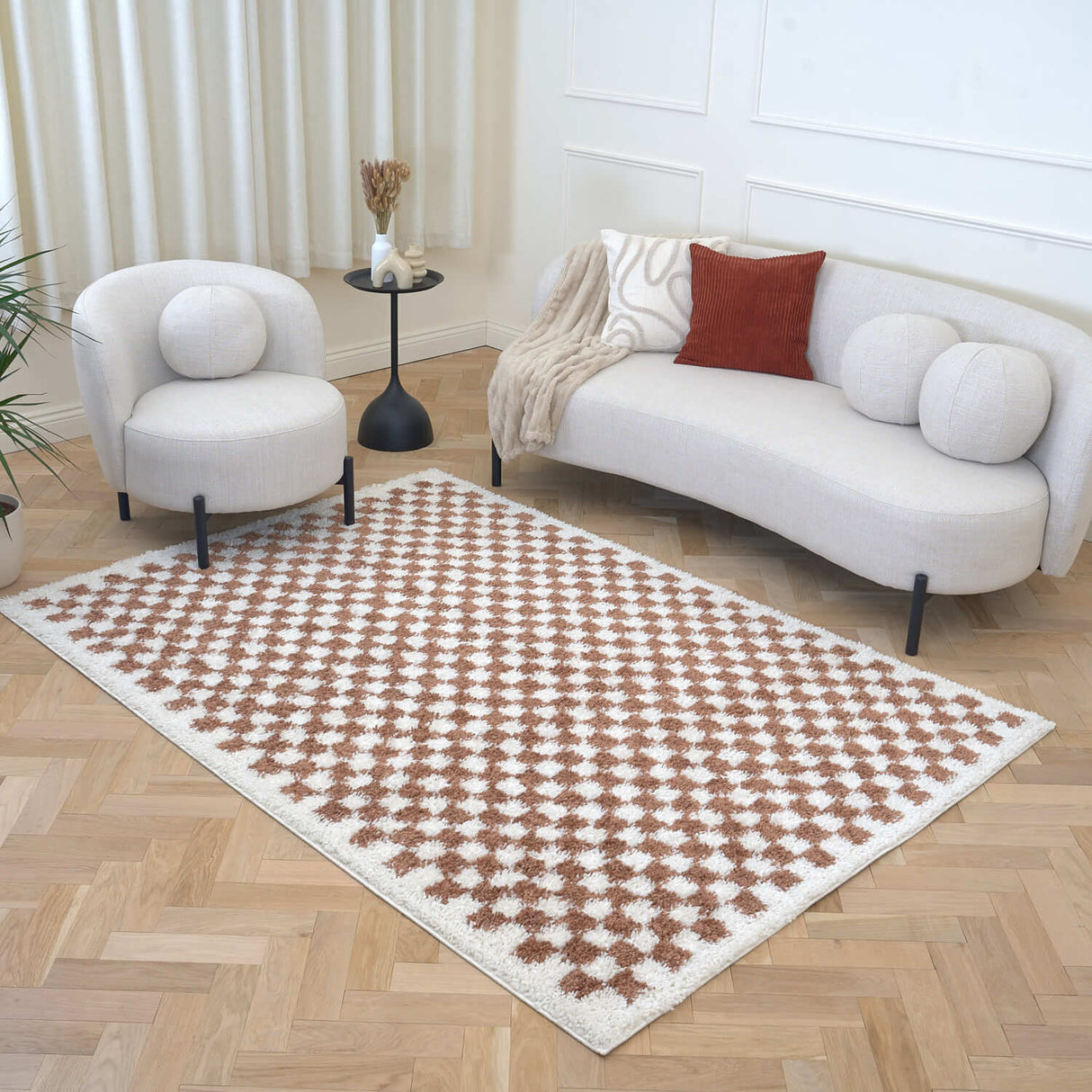 The Rugs Moodi Shaggy Terra Pixelate Rug
