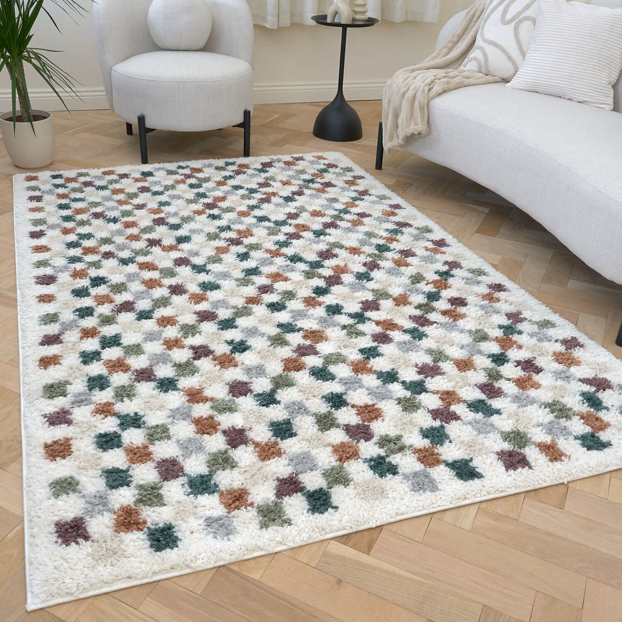 The Rugs Moodi Shaggy Multicolour Pulseway Rug