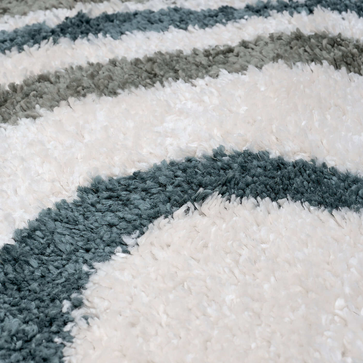 The Rugs Moodi Shaggy Green Rippletide Rug