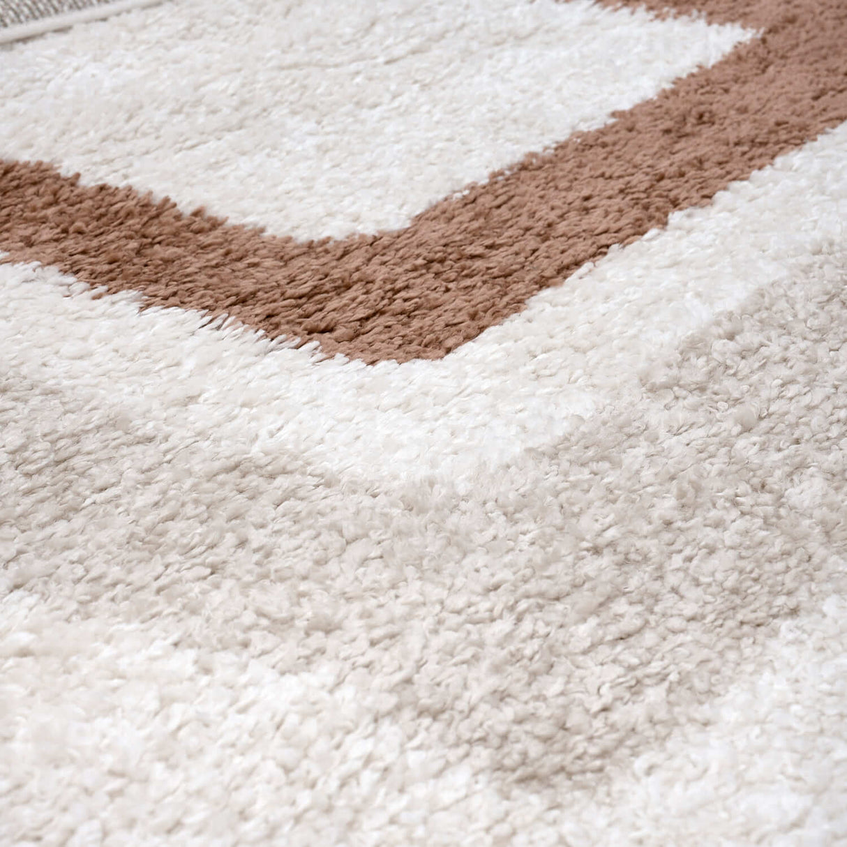 The Rugs Moodi Shaggy Cream Terra Slatefern Rug