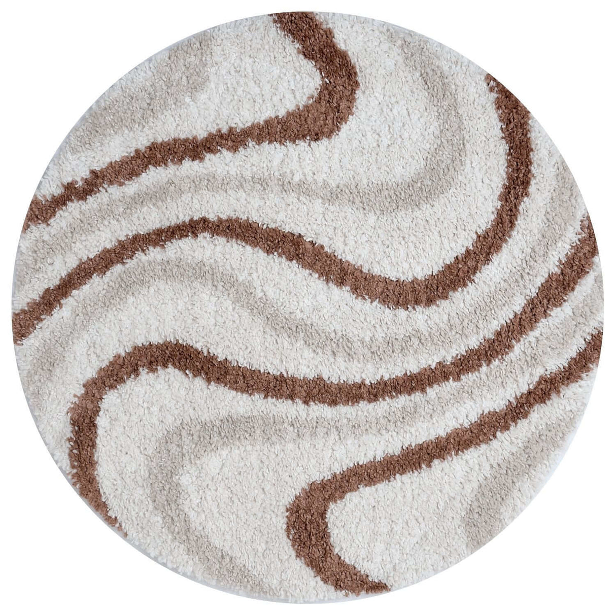 The Rugs Moodi Shaggy Cream Terra Sunhaze Rug