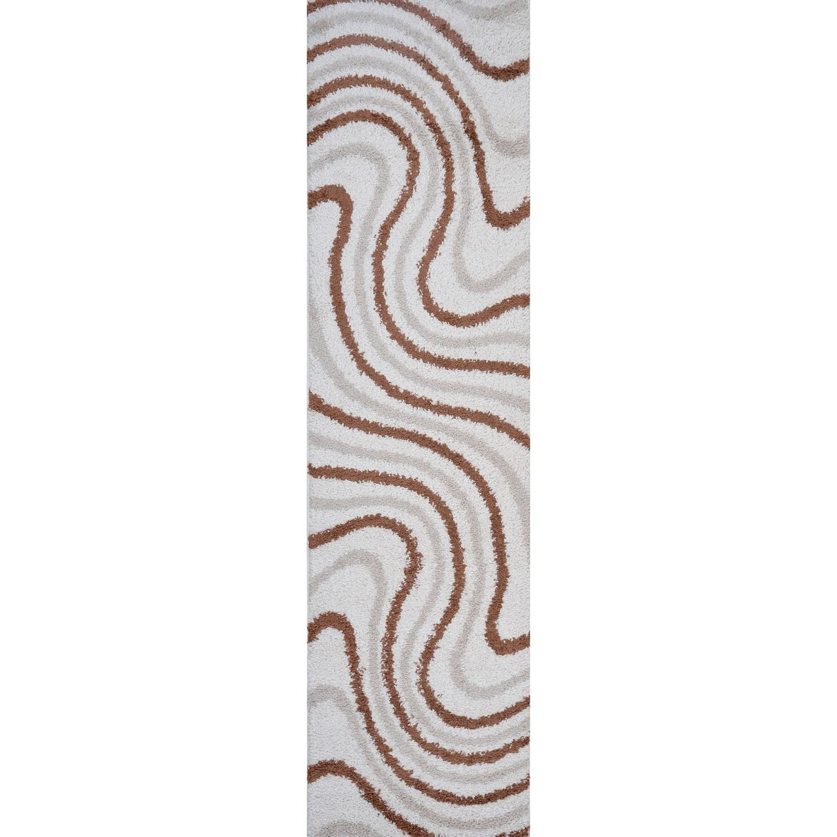 The Rugs Moodi Shaggy Cream Terra Sunhaze Rug