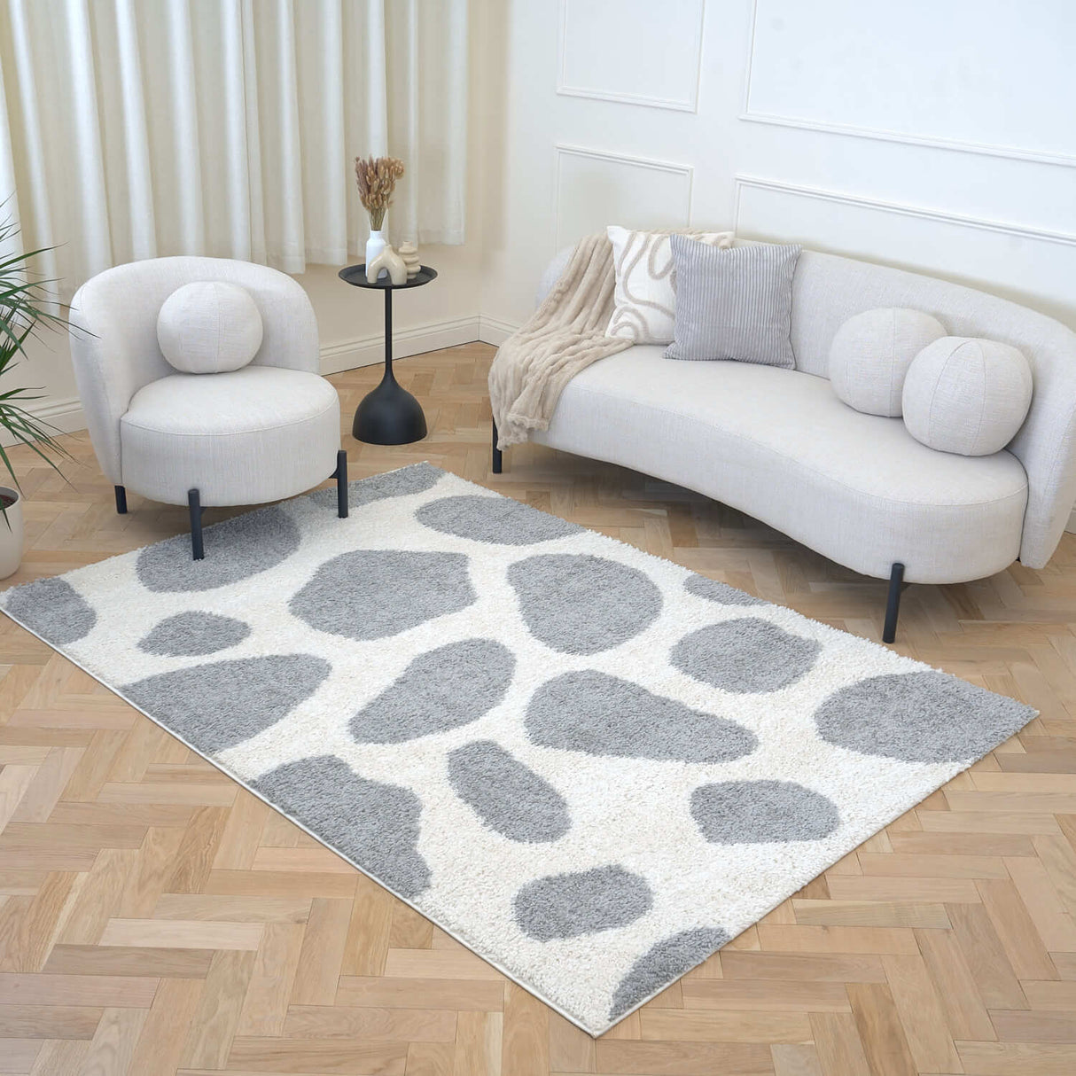 The Rugs Moodi Shaggy Grey Tarn Rug
