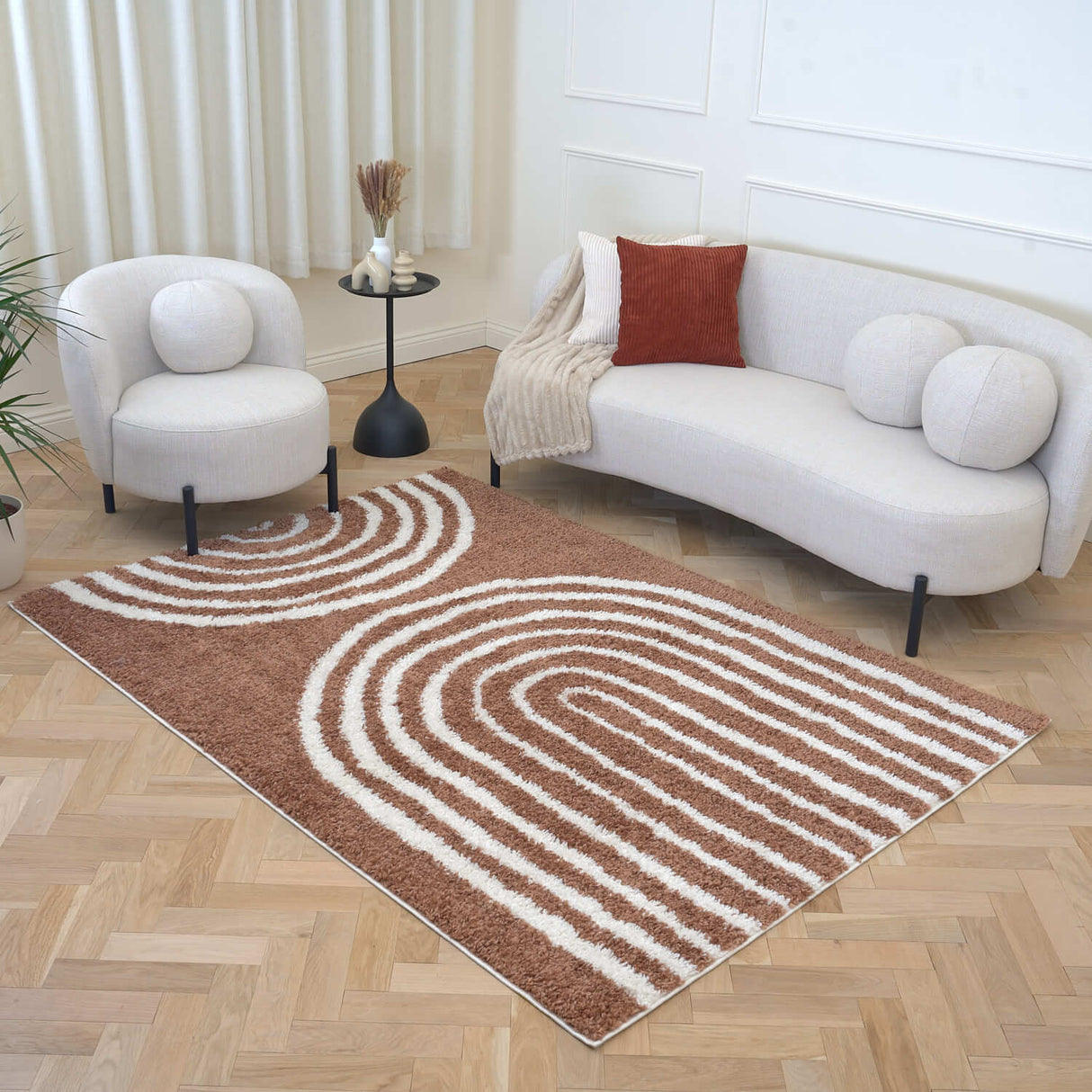 The Rugs Moodi Shaggy Terra Tawny Rug