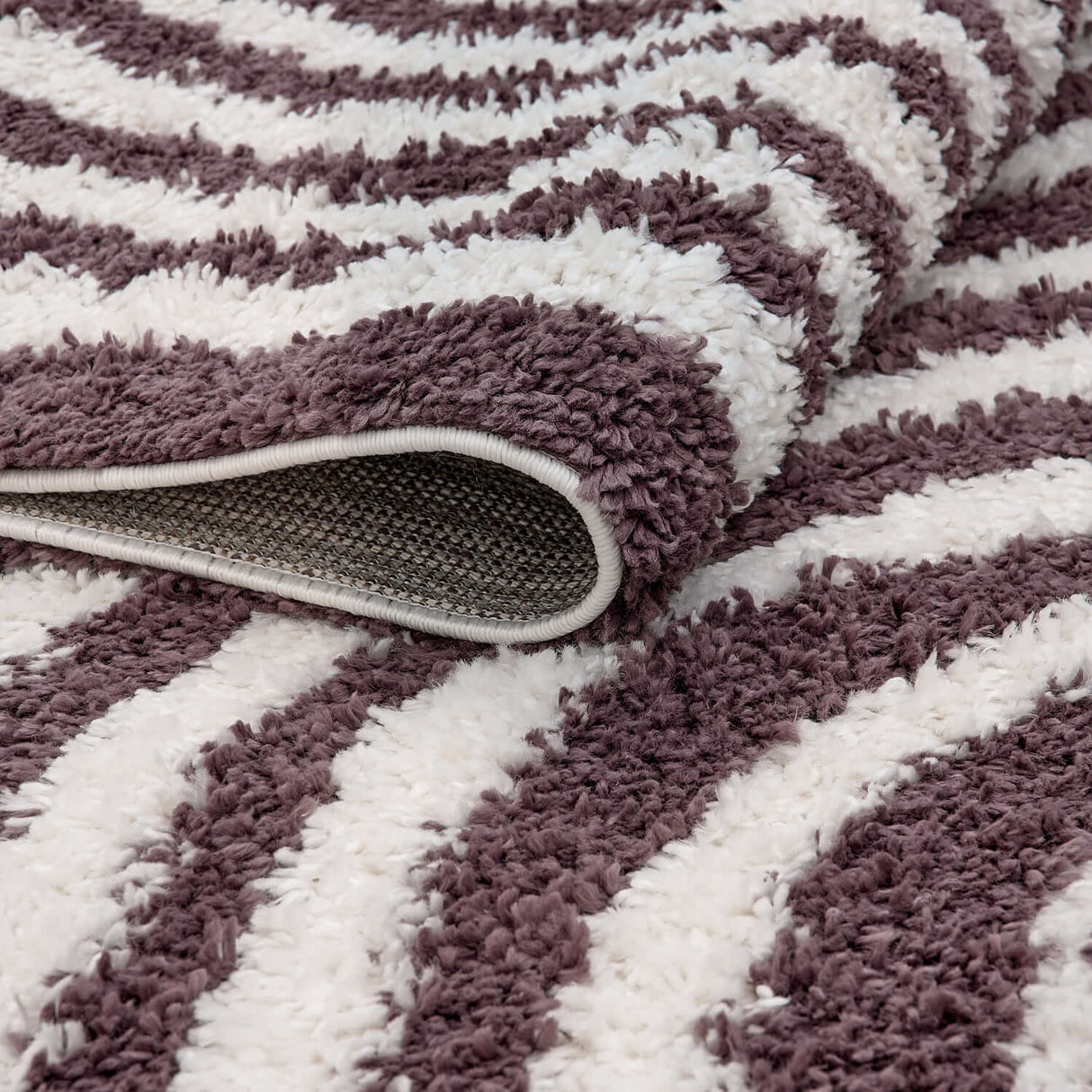 The Rugs Moodi Shaggy Purple Velvetine Rug