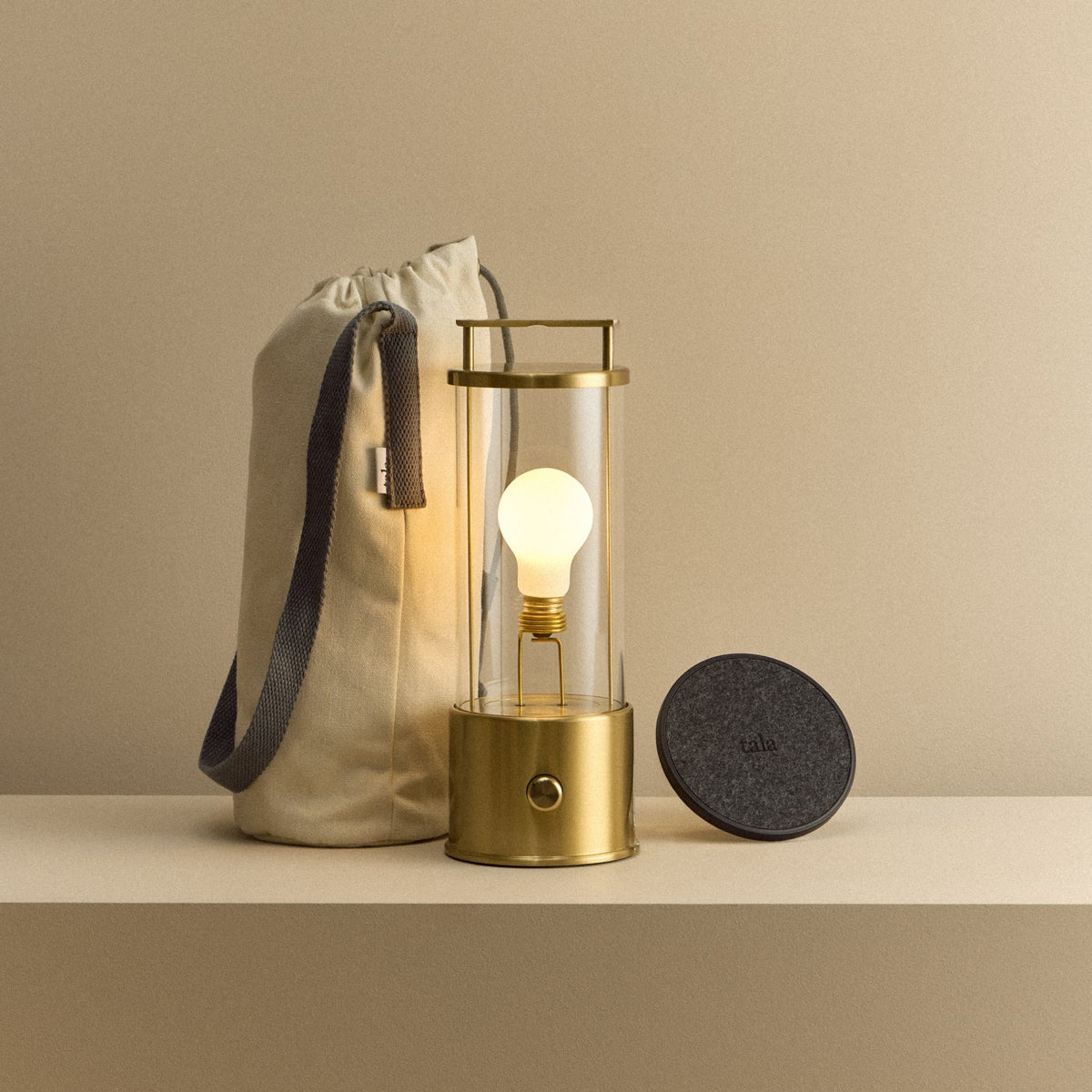Tala The Muse 1.0 Portable Lamp in Solid Brass