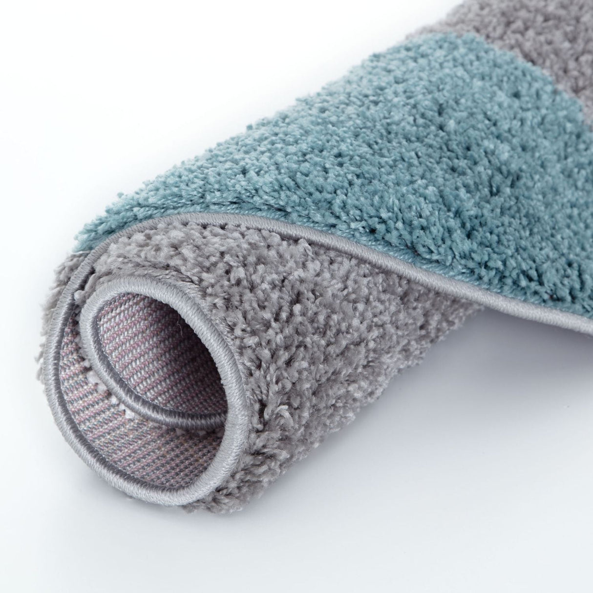 Myshaggy Geometric Duck Egg Blue Rug | The Rugs