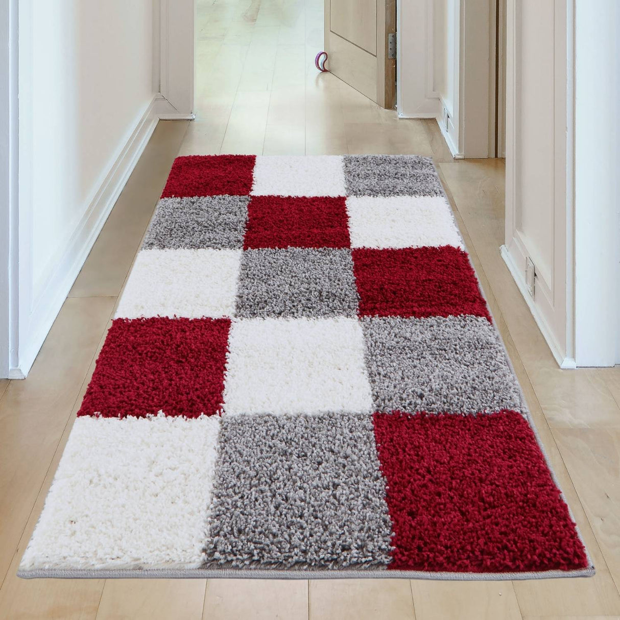The Rugs Myshaggy Geometric Red Rug - 100% polypropylene