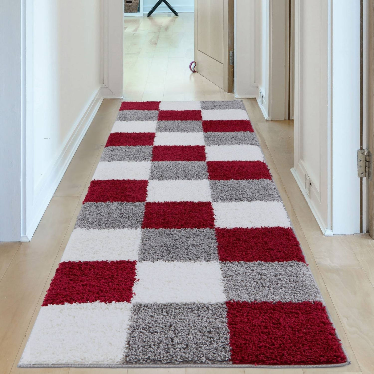 The Rugs Myshaggy Geometric Red Rug - 100% polypropylene
