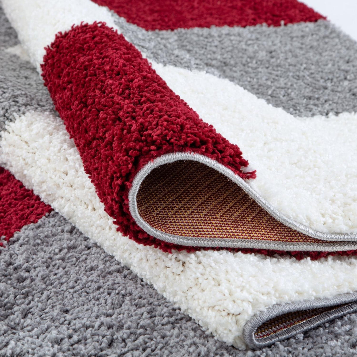 The Rugs Myshaggy Geometric Red Rug - 100% polypropylene