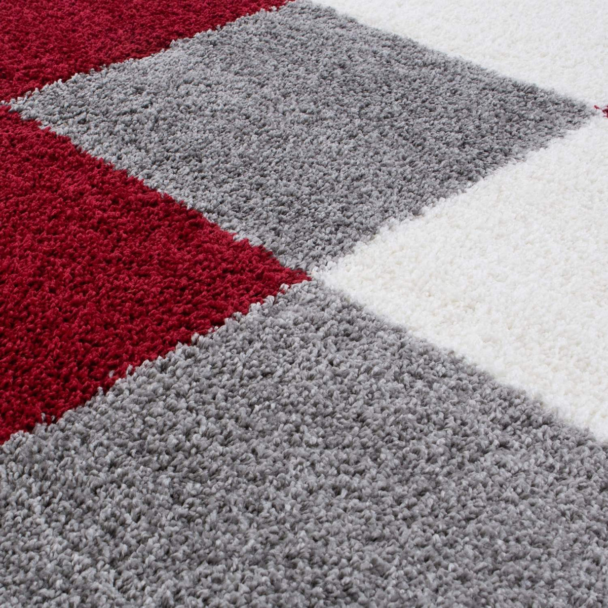 The Rugs Myshaggy Geometric Red Rug - 100% polypropylene