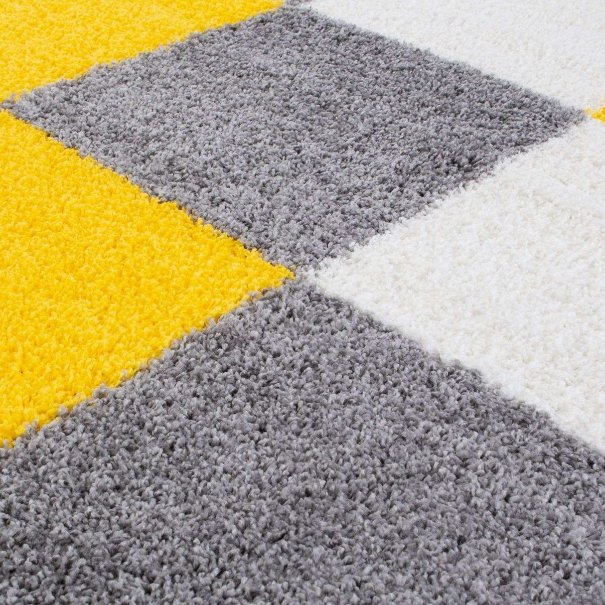 Myshaggy Geometric Yellow Rug by The Rugs