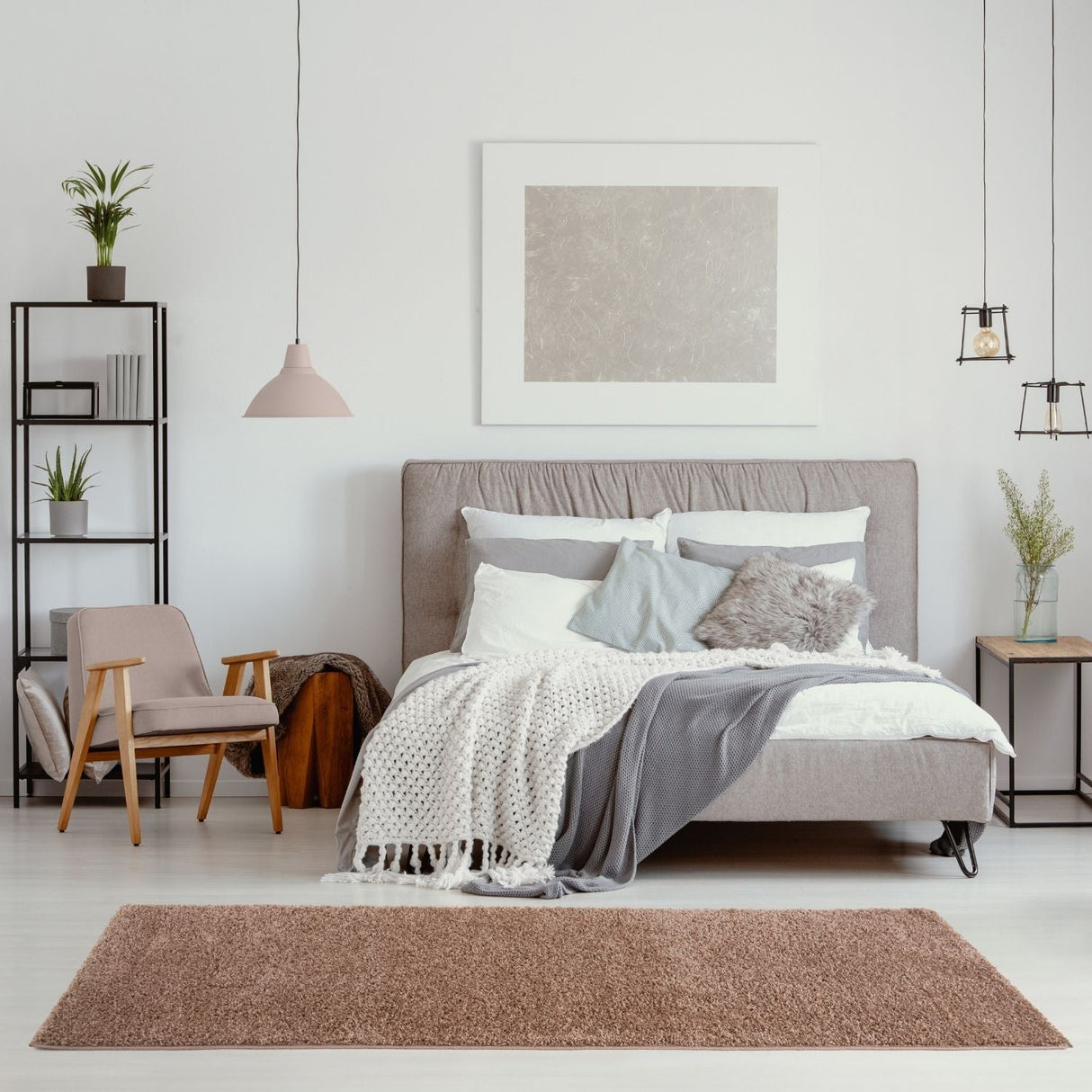 The Rugs Myshaggy Solid Beige Rug
