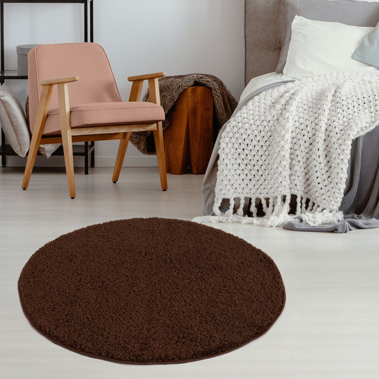 The Rugs Myshaggy Solid Brown Rug