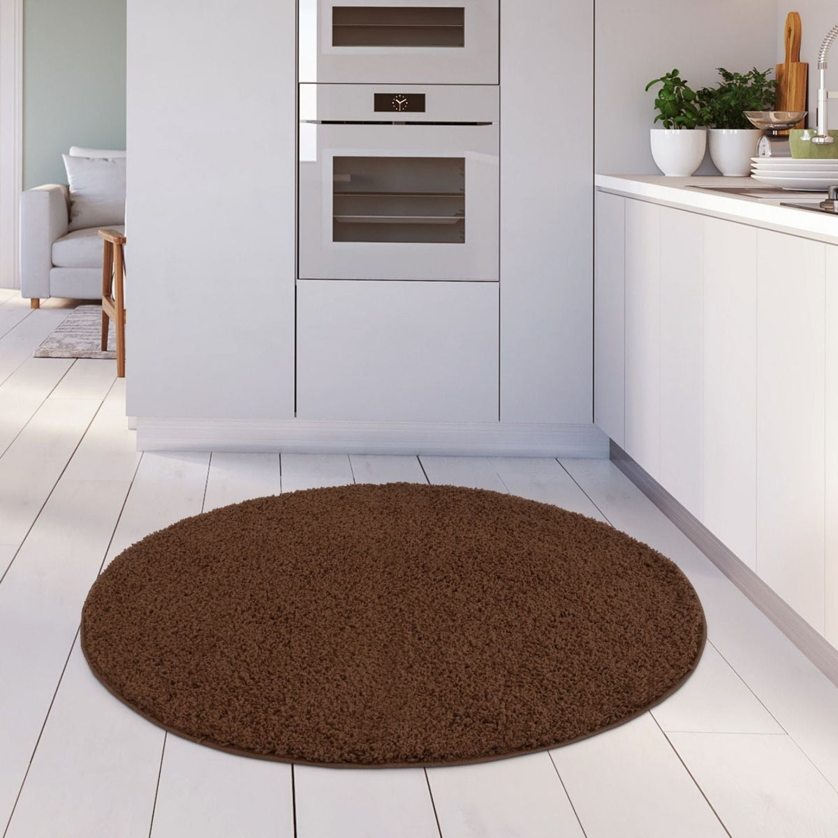 The Rugs Myshaggy Solid Brown Rug