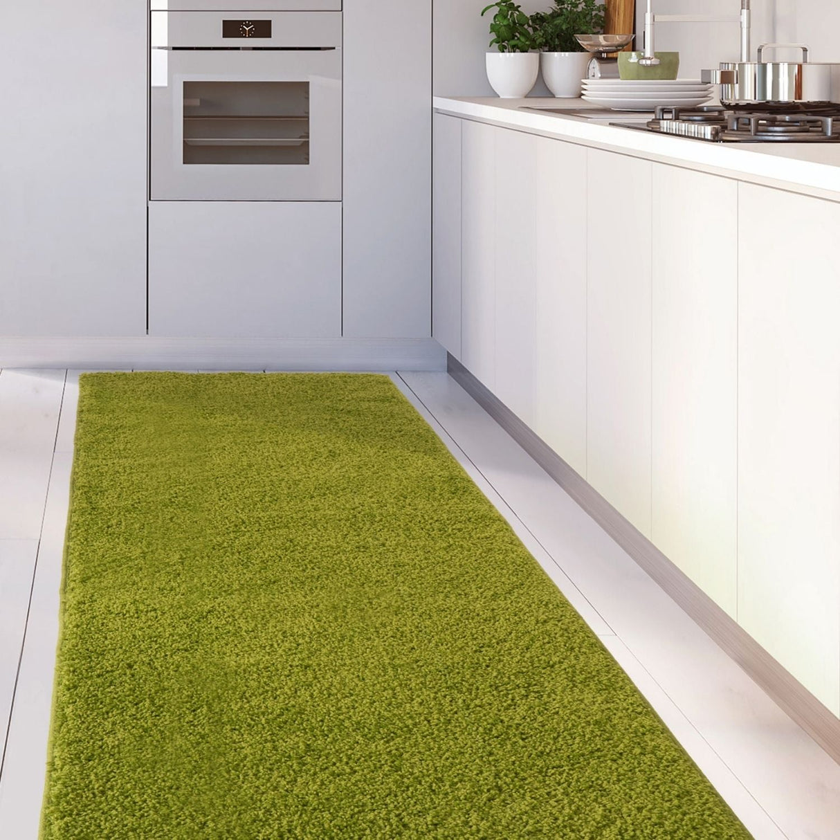 Myshaggy Solid Green Rug