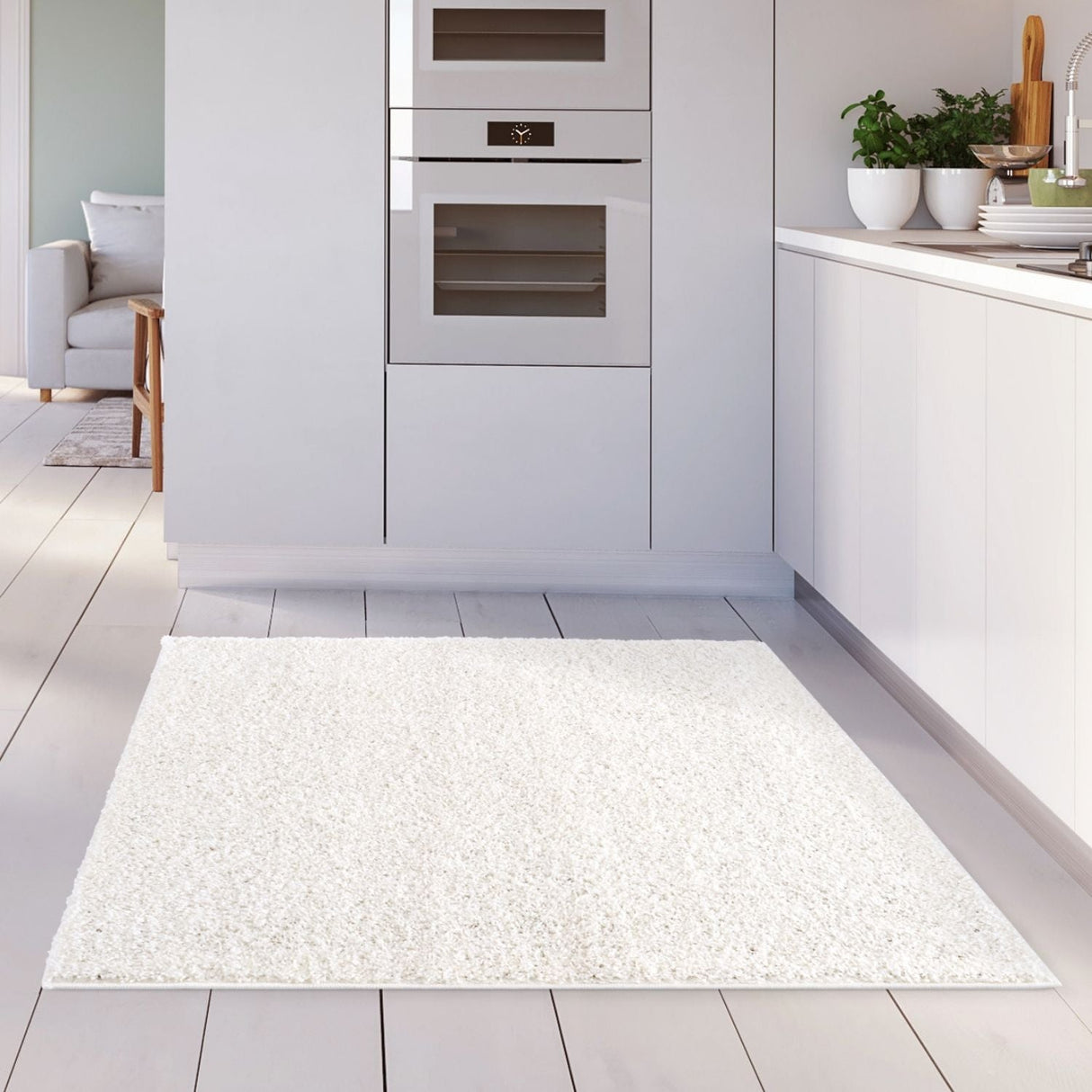 Myshaggy Solid White Rug | The Rugs