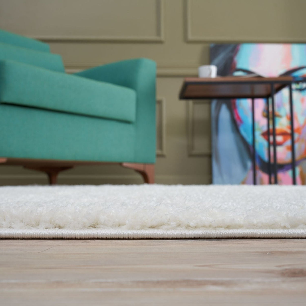 Myshaggy Solid White Rug | The Rugs