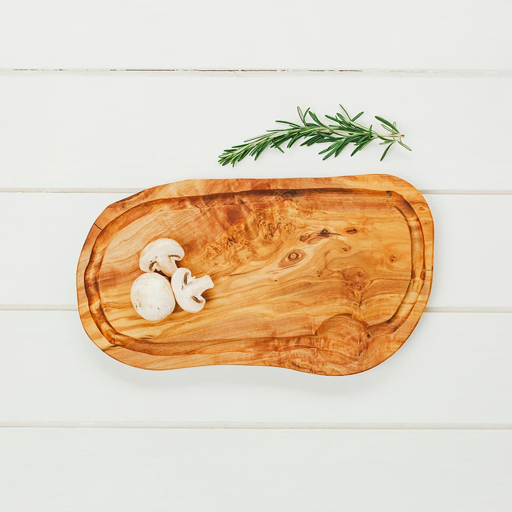 Olive Wood Carving Board With Groove