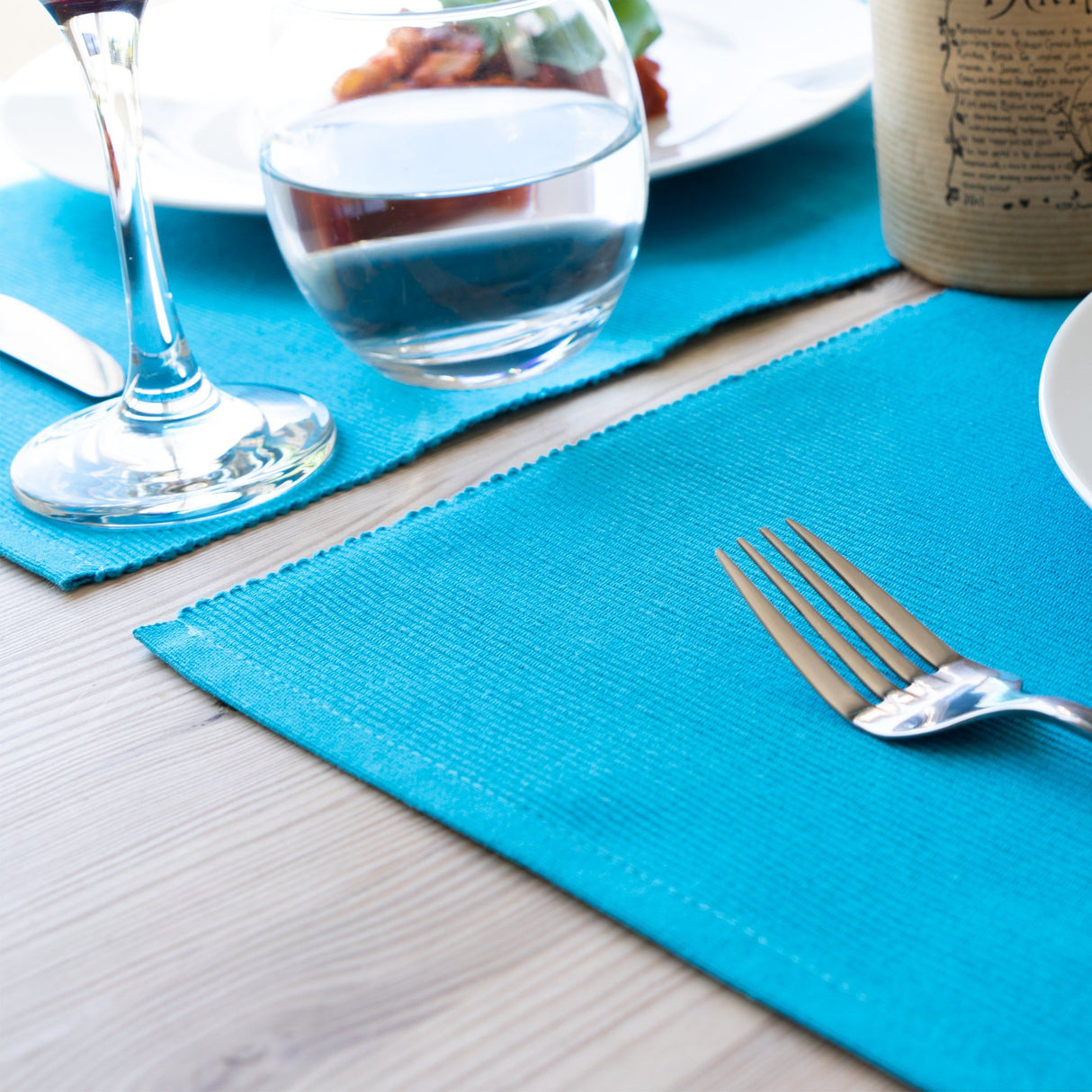 Rinkit Ribbed Cotton Placemats with Table Runner
