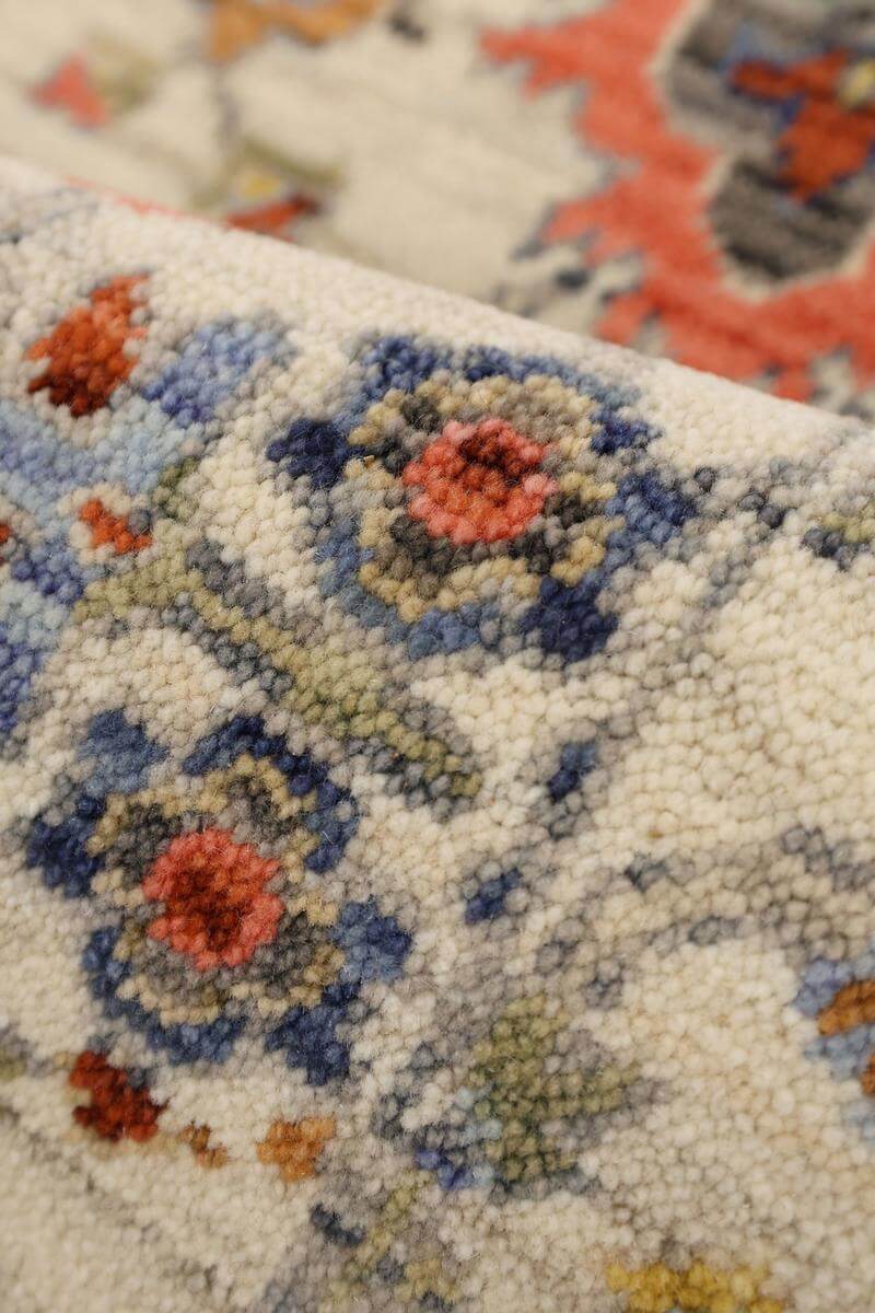 Nomad Floral Persian‑Style Rug | Low‑Pile Wool by The Rugs